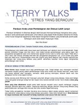 Terry Talks: Stres yang Beracun (Panduan Diskusi)