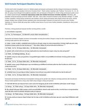 9. Formulir Kertas Lembar Pertanyaan Untuk GUS Female Participant Baseline Survey