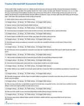 Formulir Kertas Lembar Pertanyaan Trauma Informed KAP Assessment Endline Survey