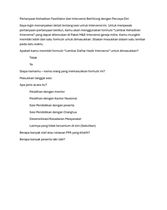 Pertanyaan Kehadiran Fasilitator dari Intervensi Numerasi